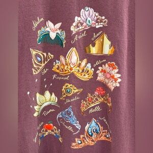 Disney Princess Tiara Graphic Tee - Mauve